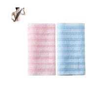 Exfoliating Shower Towel, Scrub Cloth For Body Cleaning, Soft and Durable Wash Cloth Body Towel For Deep Cleaning, Extra Long Body Scrub Cloth Men's Women's (Pink+Blue)