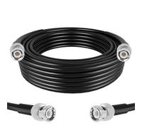 exgoofit Câble coaxial BNC de 10 m, câble coaxial RG58 50 ohm avec connecteur BNC mâle pour analyseur d'antenne, radio CB, système de surveillance CCTV