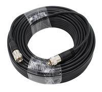 exgoofit Câble coaxial RG8X de 30,5 m, câble coaxial CB, UHF PL259 mâle vers mâle pour radio AMM, analyseur d'antenne