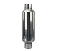 Exhaust Muffler, High-Performance Pipe Silencer, Deep Sound Resonator, Optimized Acoustic Performance, for Motorcycle, Truck, Tractor, Lawnmower Use, Steel Build, 12.01 Inches
