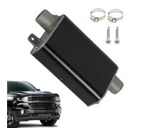 Exhaust Muffler, Stainless Steel Noise Reduction Silencer, Aluminum Alloy Heater Muffler Accessory For Parking Heaters Trucks Autos And Automotive Air Heater Systems, Easy To Install