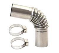 Exhaust Pipe, Flexible Extension Tube, Temperature Resistant Elbow Accessory, Stainless Steel Air Flow Part, for Vehicle Truck Motorcycle RV Mower, Reliable Fit Cold Weather Use, 5.11x1.06 inches