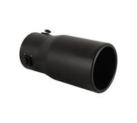 exhaust tip 1 Pièces 2.5 "pouces Conception De Pièce Voiture Tuyaux À Queue Plate En Acier Inoxydable Embouts D'échappement Tuyau Silencieux Embouts De Silencieux(Noir)