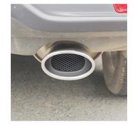 exhaust tip CarTail - Embout De Gorge, Accessoires Décoration Automobile, Pièces Pour Nissan Pour Kick 2017 2018 2019 2020 2021 2022 2023 Embouts De Silencieux(SILVER WITH NET)