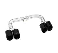 exhaust tip Double Tuyau D'échappement Pour Voiture, Pour Q8 2019 - 2023, De Silencieux Quad Amélioré SQ8, Buses d'échappement(Black B)