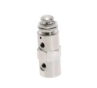 Exhaust valve 2 Position 5 Way ON/OFF M5 Thread Push button Switch TAC-4P Air Pneumatic Mechanical Valve w Fiittings NWPNLXEA(No Fittings)