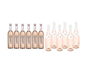 EXHIB - Rosé de l'été - IGP Côtes de Thau Cap d'Agde - 6 x 75 leurs de Prairie - Vin Rosé Côteaux d'Aix-en-Provence - France (6 x 0,75 L)