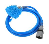 EXHUMKY 1 ensemble Animaux avec Buse Massante Accessoire de Bain pour Chiens avec Brosse Tuyau PVC de Nettoyage et Confortable