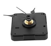 EXHUMKY 1 Jeu d'horloge murale petit réveil kit aiguilles et moteur pour horloge murale pointeuse horaire trousse d'horloge horloge fonctionne kit de remplacement Métal Black