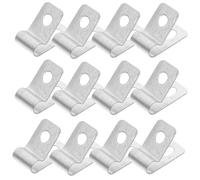 EXHUMKY 100pièces Lot de Clips INOX pour Fil De Clôture avec Vis Fixation Robuste pour Clôtures Bois Métal Et Vinyle pour Enclos Agricole Et Élevage