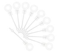 EXHUMKY 10pièces Outil De Débouchage Pour Vidange Réfrigérateur Tige Plastique Réutilisable Antidébordement Pour Canalisation Eau Kit Nettoyage Congélateur Et Évacuation Eau Frigorifique