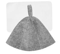 EXHUMKY 1ensemble Chapeau De Sauna Réutilisable Feutre Absorbant De Bonnet Et Tapis Accessoires Sauna Confortables Pour Hommes Et Femmes Pour Cheveux Et Bouclés