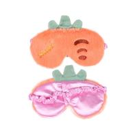 EXHUMKY 1pièce Masque De Sommeil Peluche Carotte Masque Couvrant Les Yeux Design Créatif Et Confortable Élastique Ajustable Pour Sommeil Réparateur Même Cas De Lumière Matériau Doux