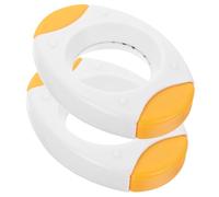 EXHUMKY 2 pièces Coupe Oeuf Inoxydable Outil de Cuisine pour Œufs Durs et Œufs Coque Facile à Utiliser Nettoyer