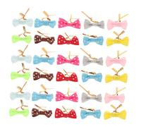 EXHUMKY 200 pièces Attaches Dorées pour Cadeau Nœuds Pré Noués Colorés pour Sacs à Friandises Sucettes et Cake Pops Liens de Scellement Décoratifs pour Fêtes et Showers