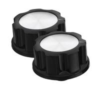 EXHUMKY 2pièces Bouton De Cuisinière Rotatif Lot De Boutons De Commande De Minuterie Pour Friteuse à Air Cuisinière à Gaz Et Four Électrique De Rechange