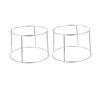 EXHUMKY 2pièces Support Acier Inoxydable pour Assiettes à Pizza Support Double pour Plateaux De Service De Fruits De Mer Rangement Pratique pour Buffet