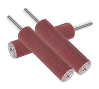 EXHUMKY 3pcs Embouts de Tambour de Ponçage Cylindriques 6mm Papier Abrasif 240 Grains pour Métal et Jade, Ponçage et Remplacement Facile pour Projets de Bricolage