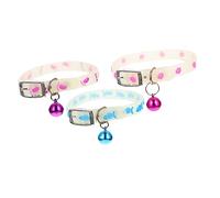 EXHUMKY 3pièces Collier Fluorescent pour Chiens Et Chats Design Et Confortable Parfait pour Sorties Nocturnes pour Photos Couleurs Aléatoires
