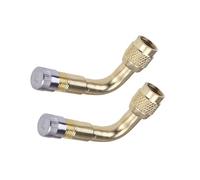 EXHUMKY 4 pièces Extension Valve Pneu Laiton avec Adaptateur Rallonge Installation Facile pour Voiture Camion Moto et Contrôle de Pression Pratique