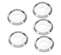 EXHUMKY 5pièces Couvercles De Remplacement Pour Boutons De Cuisinière Plastique Base De Bouton Rotatif Universelle Pour Gril Et Four à Installation Facile Et Élégante Compatibles