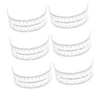 EXHUMKY 6pièces Règle à Sourcils Transparent Pour Cartographie Des Sourcils Mesure Et Mise Forme Symétrique Du Maquillage