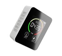EXHUMKY Analyseur Air Mesureur de Humidité et Température Appareil Portable pour Qualité de Air Intérieur pour Maisons et Entrepôts Blanc