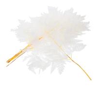 EXHUMKY Bouquet de Fougères Éternelles Blanches en Matériau Synthétique, Décoration Intérieure Facile à Entretenir pour Mariage ou Vase, Plante Décorative Qui Ne Se Fane Pas