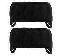 EXHUMKY Cache-oreilles Design Antidérapant et Ajustable pour Dormir en Coton Antibruit 2pcs Noir pour Hommes et Femmes en Bruyants et Avions