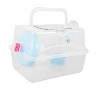 EXHUMKY Cage De Transport Portable pour Petit Animal Enclos Sécurisé Résistant pour Hamster Et Souris Léger Et Pratique pour Voyager Conception Compacte Et Spacieuse