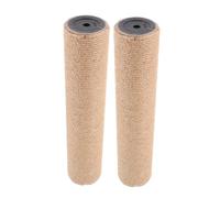 EXHUMKY Lot De 2 Poteaux à Griffer en Sisal Vertical, Remplacement 30 Cm, Matériau Abs Robuste, Griffoir Gain De Place pour Arbre à Chat D’intérieur, Adapté à Tous Les Chats