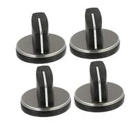 EXHUMKY Lot de 4 Boutons de Cuisinière à Gaz Universels en Plastique Compatible des à Gaz Installation Facile Remplacement des Commandes de Température Adapté de 8Mm