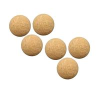 EXHUMKY Lot De 6 Balles De Baby-Foot en Liège Résistant à l'usure Accessoires De Jeu pour Baby-Foot 36mm Multifonctions Adaptés Aux Joueurs De Niveaux Compétitions Loisirs