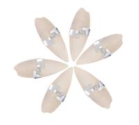 EXHUMKY Lot de 6 Set de Jouets à Mâcher en Os de Seiche avec Support Métallique Jouets pour Oiseaux Hamsters et Petits Animaux en Calcium Prévention du Rachitisme