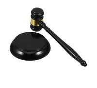 EXHUMKY Marteau Bois pour Juge et Commissaire Priseur Gavel Réutilisable Résistant à Leau Solide et Stable pour Enchères et Étudiants Droit