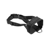 EXHUMKY Muselière pour Chien Réglable Masque Aboiement pour Empêcher Morsures et Mâchouillage Confortable et Pratique Couleur Noir