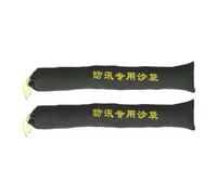 EXHUMKY Paquet de Sable Inondations en Toile de Coton Vert, Lot de 2 Pièces, Grosse Capacité, Résistance Vent Fort, pour Chantier et Entrée de Garage