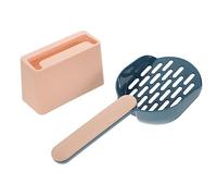 EXHUMKY Pelle à Litière pour Chat Cat Original Tofu Pelle à Large Ouverture pour Nettoyage de Litière pour Animaux de Compagnie avec Support pour Petits Et Grands Chats