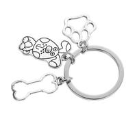 EXHUMKY Petite Griffe De Chien Pendentif Alliage De Zinc Accessoire Décoratif pour Sacoche Et Clé Porte-clés