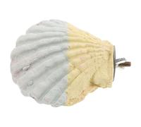 EXHUMKY Pierre à Mâcher pour Écureuils Perroquets Hamsters et Chinchillas Accessoire Enrichissant pour Dents Jaune Vert