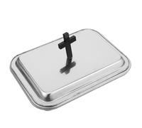 EXHUMKY Plateau de Communion Acier Inoxydable avec Verres à Vin pour Église et Usage Domestique Fournitures Religieuses pour Cérémonies et Réunions Familiales