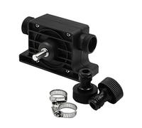 EXHUMKY Pompe Électrique à Perceuse Débit Pompe Ronde pour Transfert de Eau et Huile avec Raccords Portable et Pratique