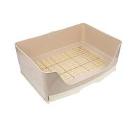 EXHUMKY pour Lapin Bac à Litière Tiroir Conception Facile à Nettoyer Adapté aux Petits Animaux Cochons d'Inde 35X25X10Cm Anti-Dérapant Design Ergonomique