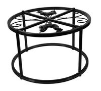 EXHUMKY Support Métallique Ronde pour Nourrisseur Et Abreuvoir De Poules Support Stable pour Élever Les Nourritures Et Eaux des Animaux De Volaille Multi-Fonction pour Divers Types De