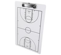 EXHUMKY Tableau de démonstration effaçable Équipement de basketball Tableau d'entraînement pour le match Panneau de basket-ball extérieur Réutilisable Double face 13.78x8.66in PVC Avec