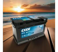 EXIDE Batterie 80 Ah EFB Start-Stop 720A pour un grand nombre de véhicules