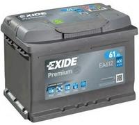 EXIDE EA612 Premium Batterie de Démarrage 12V 61Ah 600A EN pour VW Corrado (53i)