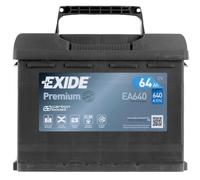 EXIDE EA640 Premium Batterie de Démarrage 12V 64Ah 640A EN pour VW Tiguan I