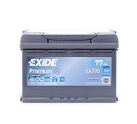 Exide EA770 Premium Batterie de Voiture, 77Ah/760A, 12V