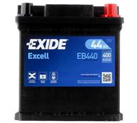 EXIDE EB440 Excell Batterie de Démarrage 12V 44Ah 400A EN pour VW up 3/5 portes